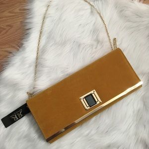 Oversized Mustard Colored Clutch