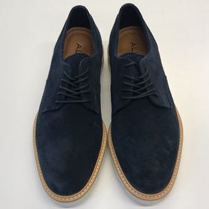 ALDO Men's Blue Suede sz. 9.5 Lace Up Oxfords