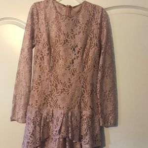 BCBG lilac lace dress