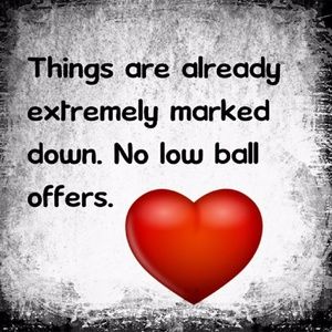 NO LOW BALL OFFERS!!