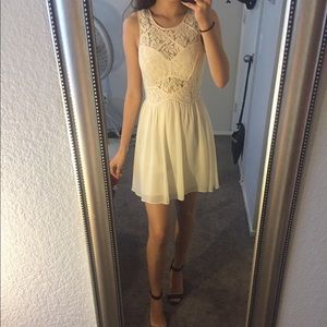 Cream Flowy Dress