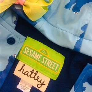 Hatley Sesame Street Cookie Minster Raincoat