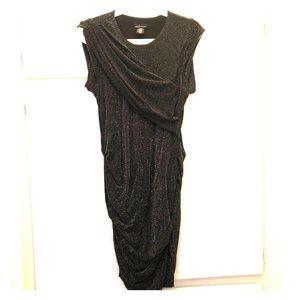 MODA international, charcoal sparkle dress.