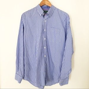 Fairway & Greene Blue Gingham Button Down Shirt