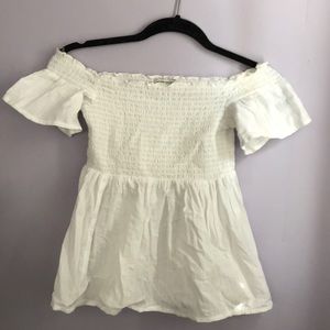 Off the shoulder babydoll top