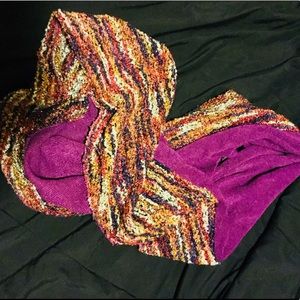 Purple infinity scarf