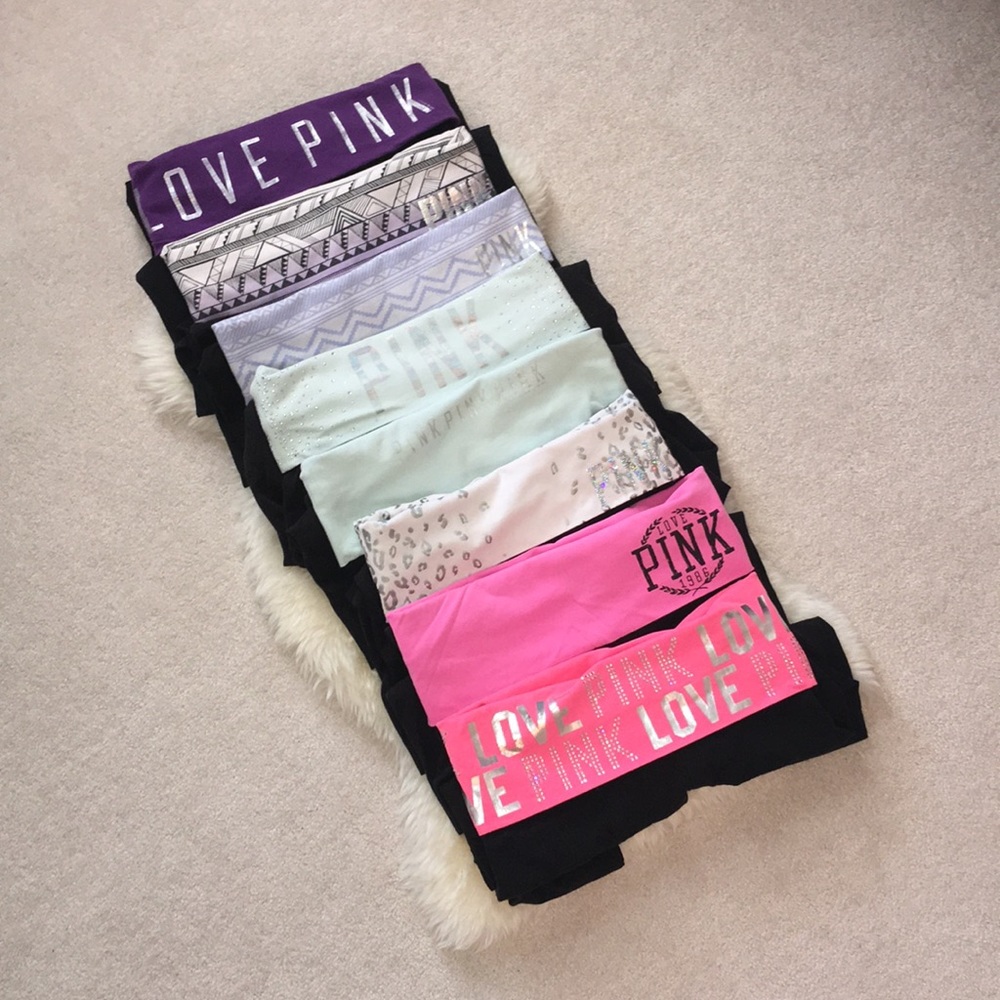 Eight (8) VS PINK Yoga Leggings