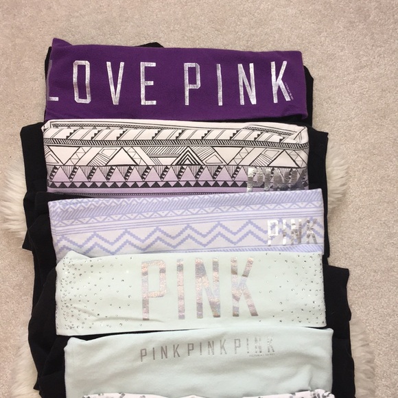 Eight (8) VS PINK Yoga Leggings - Picture 2 of 6