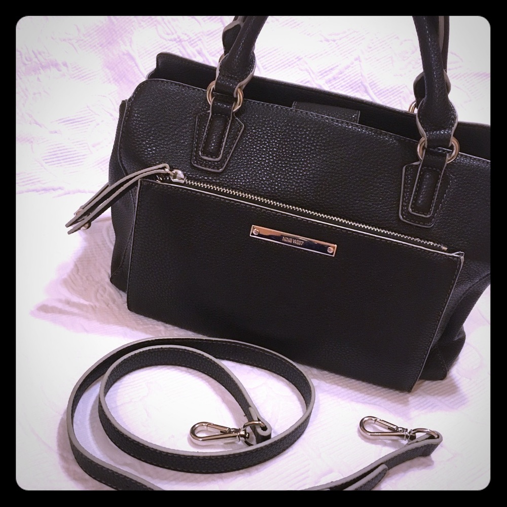 Nine West Black Satchel Handbag