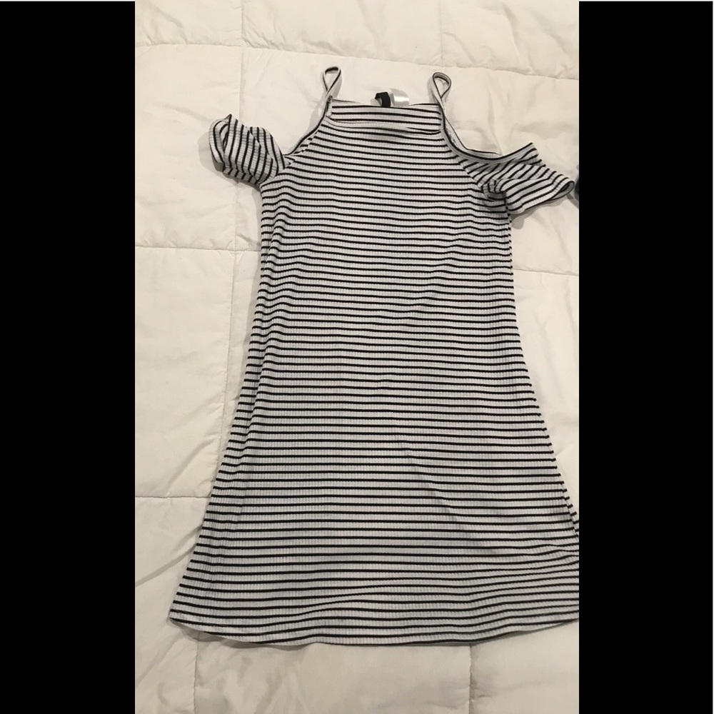 black and white stripped size 4 dress