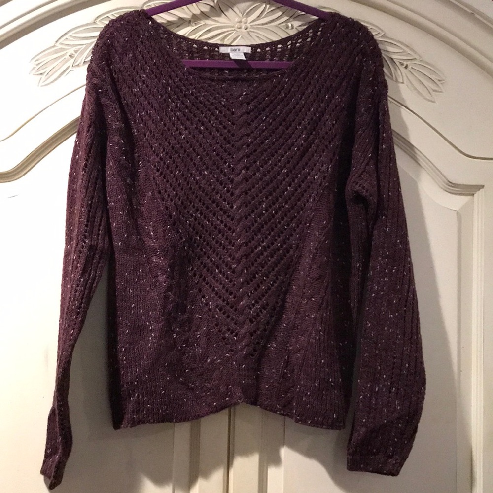 Bar III wine colored sweater