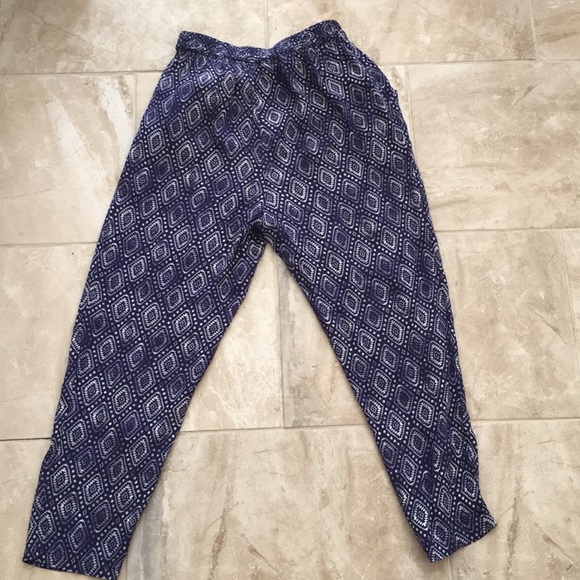 Blue and white Mc Hammer pants!! - Picture 2 of 2