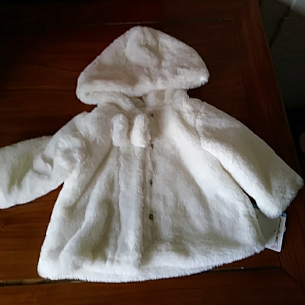 Gorgeous infant girl holiday coat