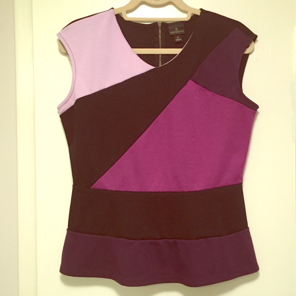 Purple Peplum Top
