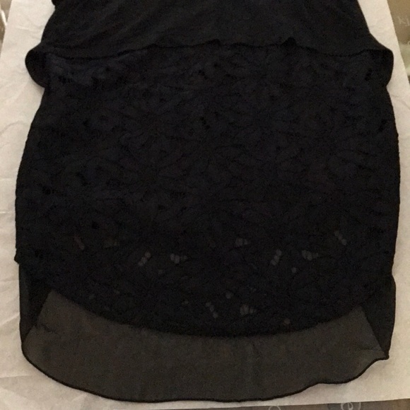 NWOT Anthropologie Deletta lace back black top - Picture 6 of 6