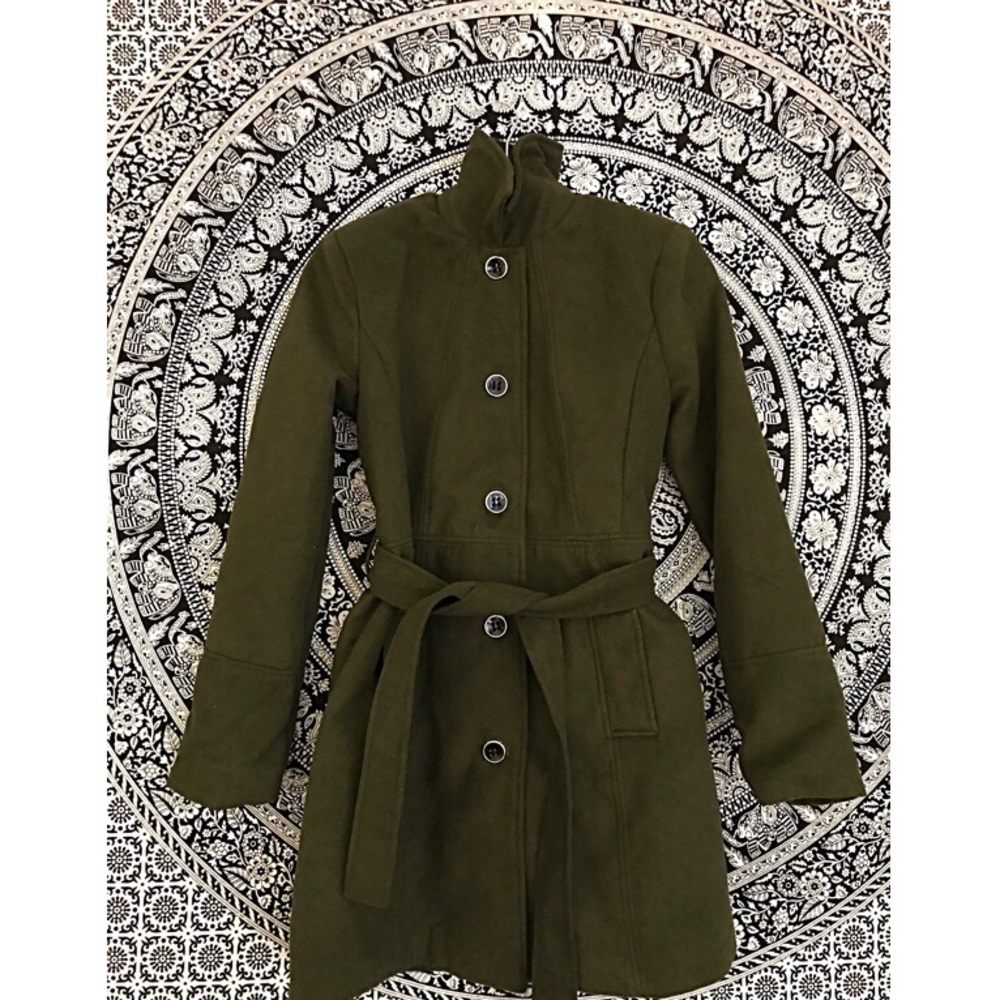 Olive Green Peacoat