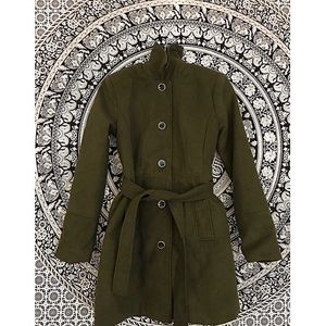 Olive Green Peacoat