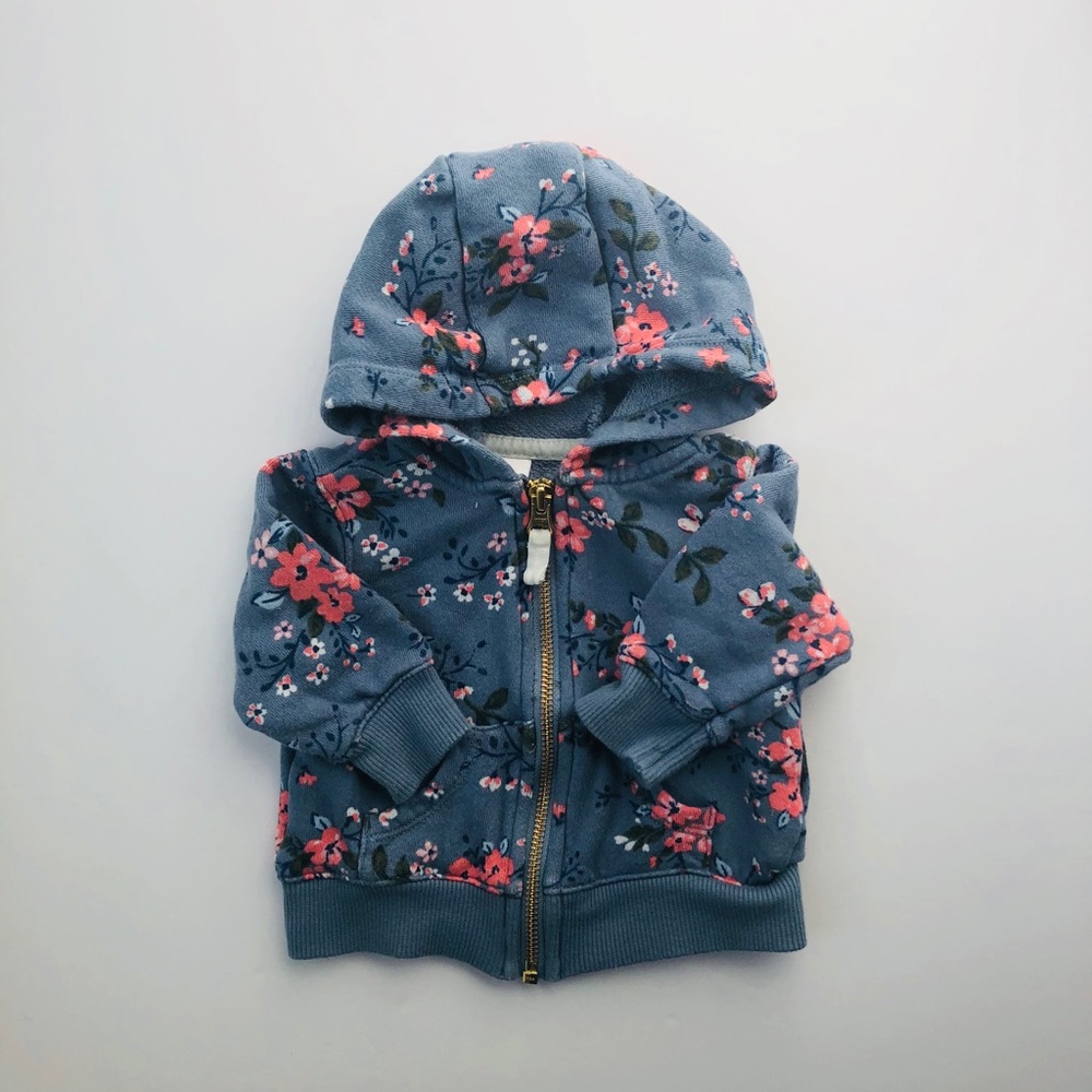 Carter’s Floral Hoodie Baby Girls 0-3 month