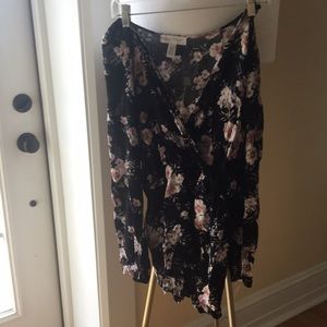 Floral long sleeve romper