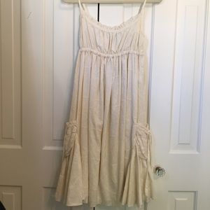 Juicy Couture cream flowy dress