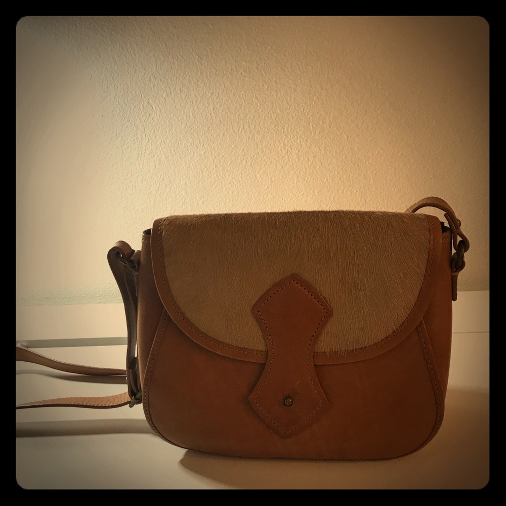 Club Monaco cross body leather bag