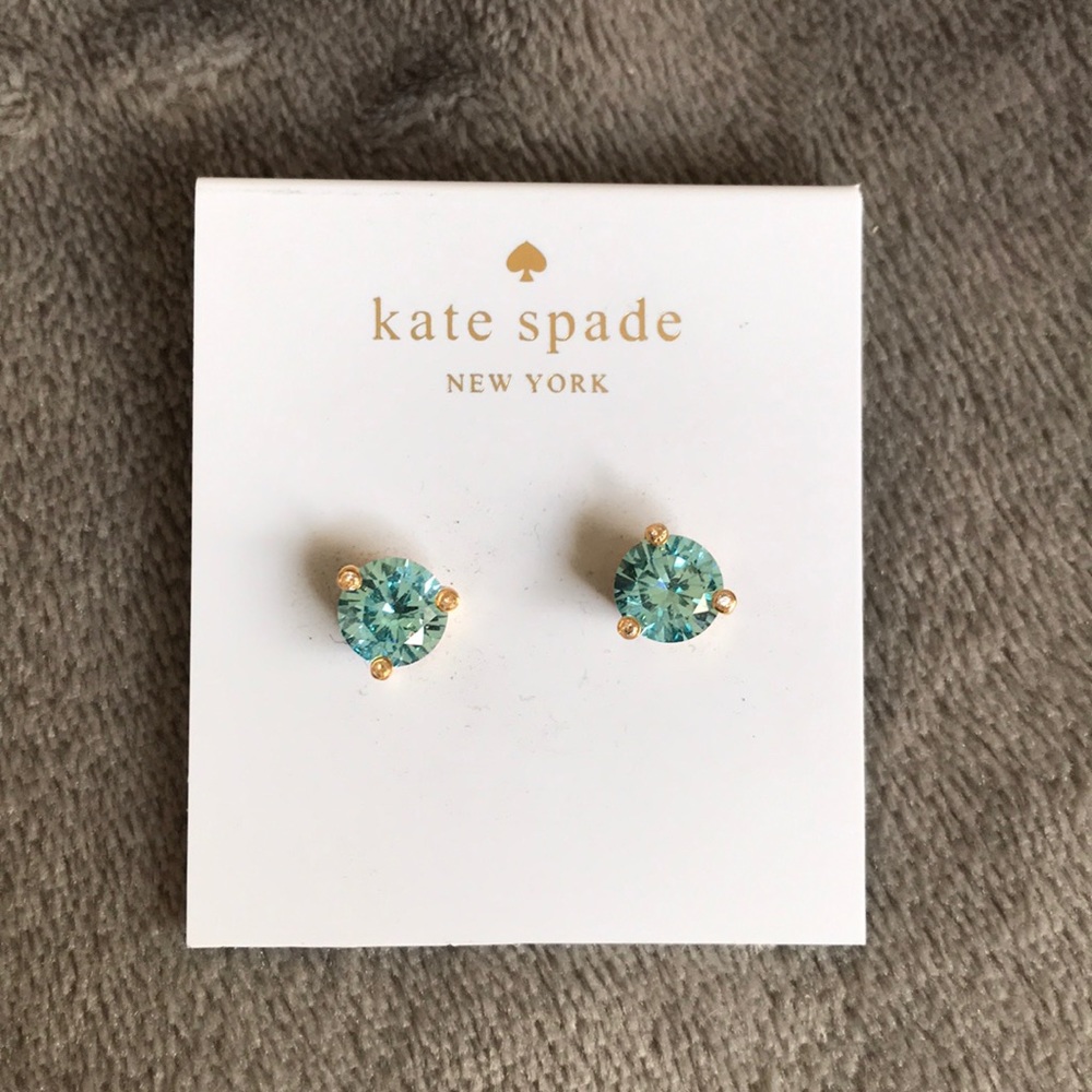 Kate Spade Aquamarine Rise and Shine Earrings