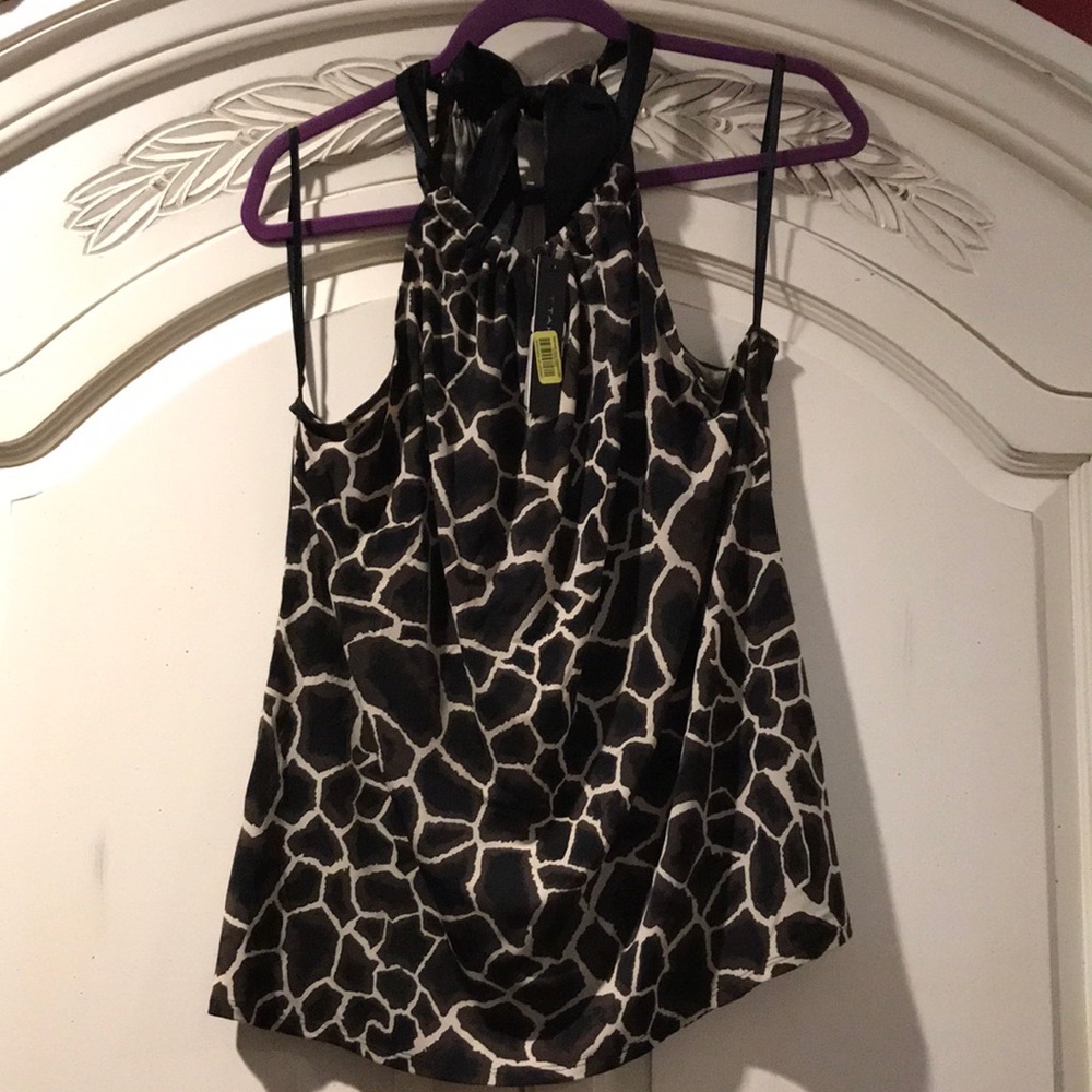 NWT TAHARI tie back blouse