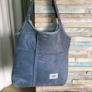 UGG Blue Shearling Handbag