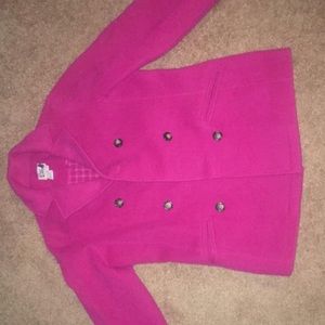 Lilly Pulitzer pea coat in vibrant pink!