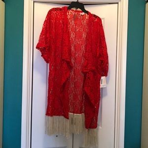 BNWT Red LuLaRoe Monroe coverup
