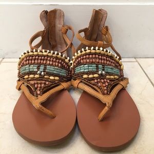 Vintage America beaded sandals