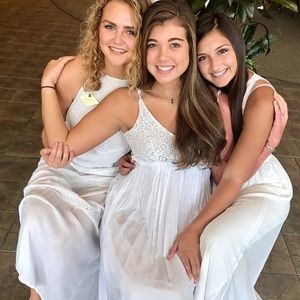 Middle dress! Backless maxi