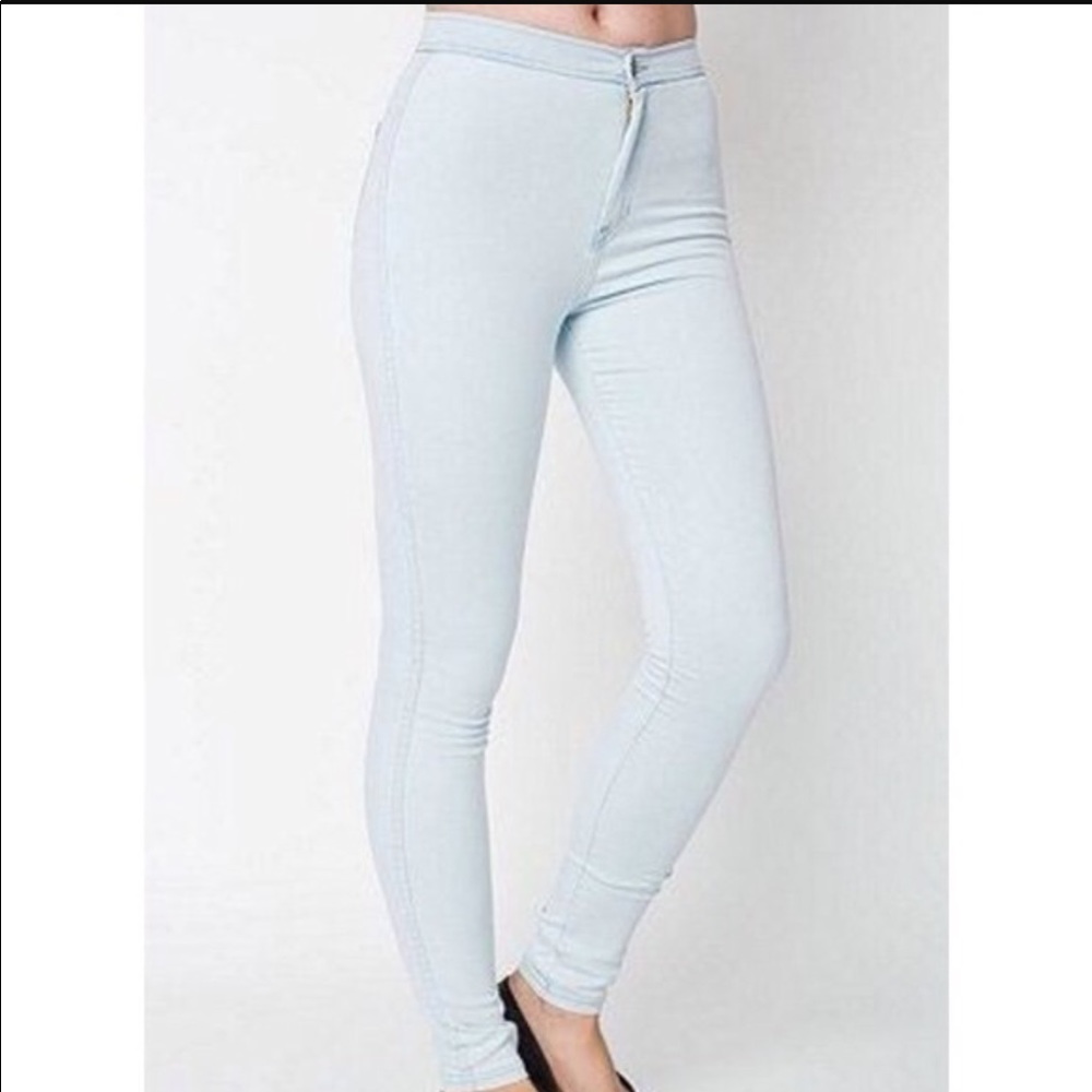 American Apparel High Waisted Easy Jean, Medium.