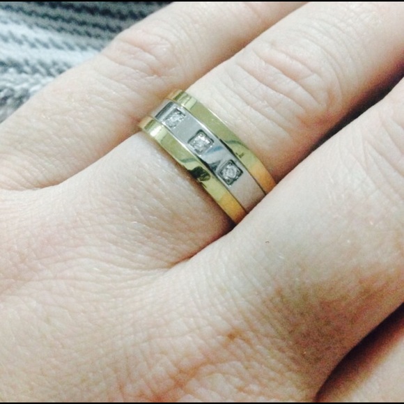 New Real Diamond Wide JUDE Ring Tungsten SS Band - Picture 3 of 4