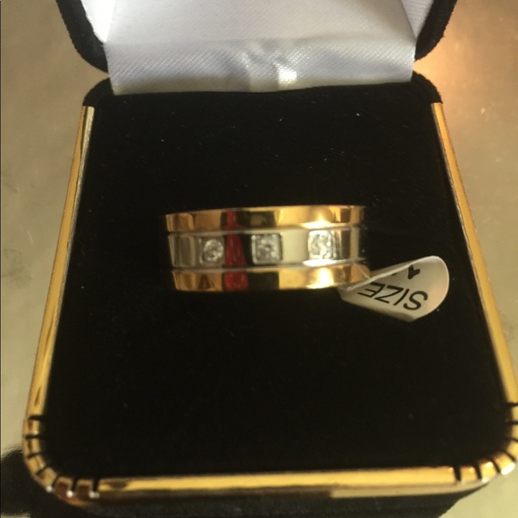 New Real Diamond Wide JUDE Ring Tungsten SS Band - Picture 2 of 4