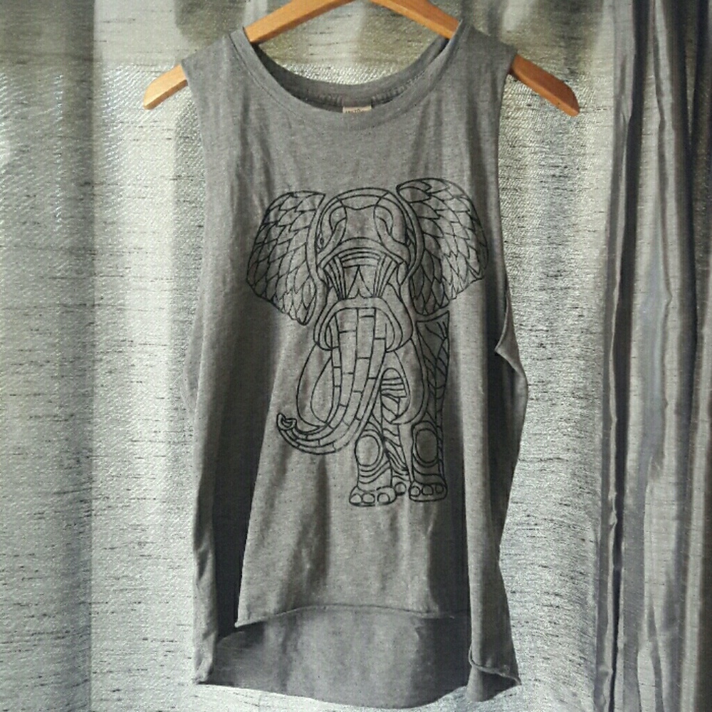 Hollister Elephant Print Tank Top