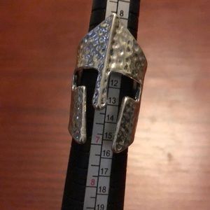 Stainless Steel Gladiator Helmet shaped Ring