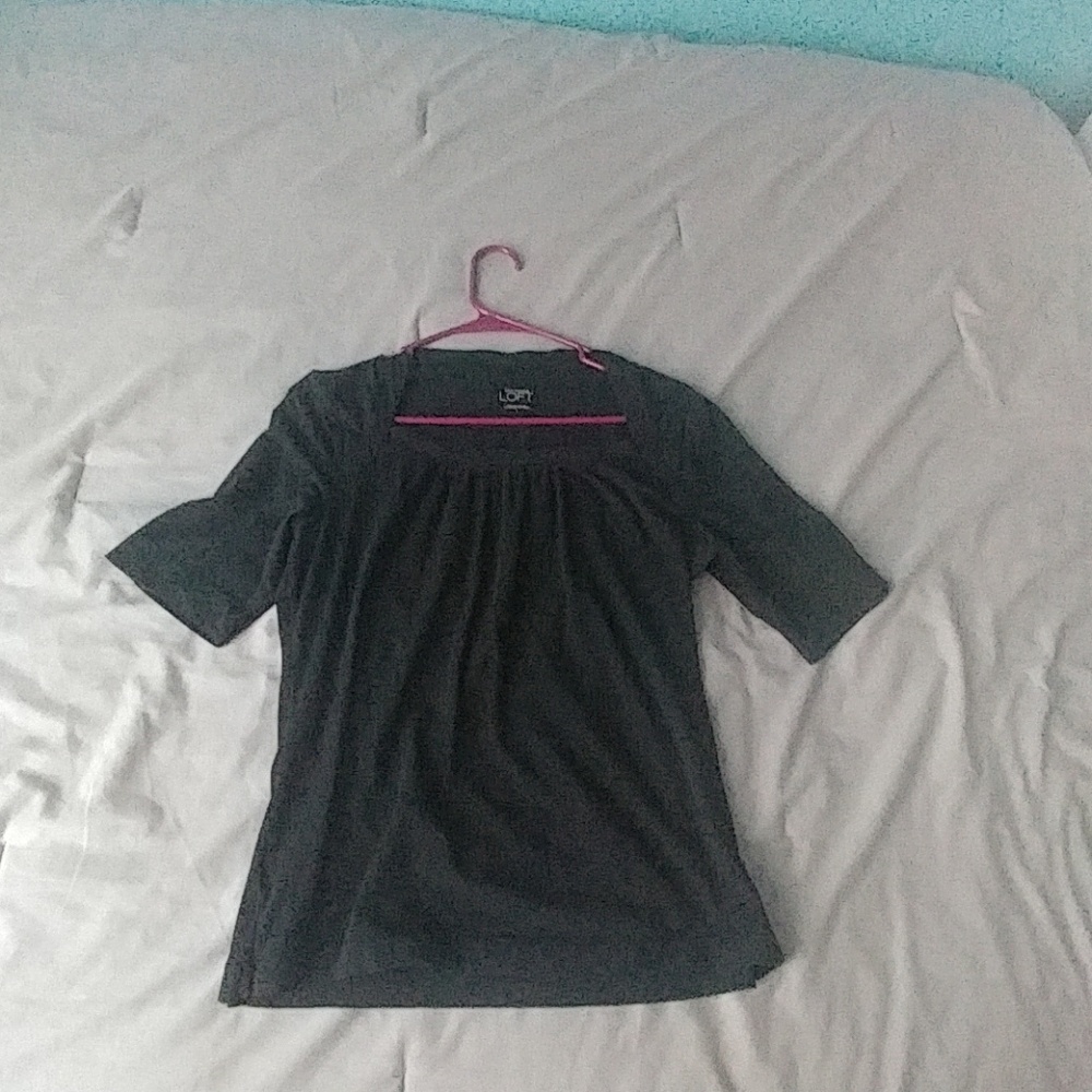 A modern black blouse.