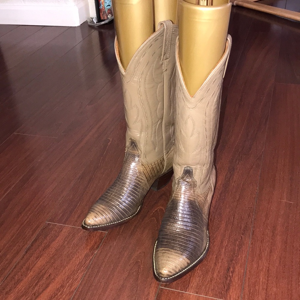 Genuine Lizard Boots by J.Chisholm 7M Women’s