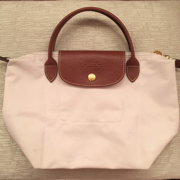 Longchamp Handbags - Longchamp Le Pliage Top-Handle S bag in ivory