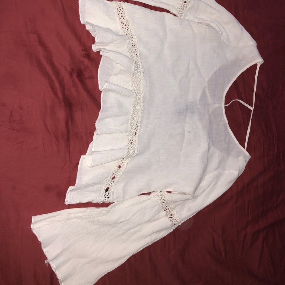 Flowy white top