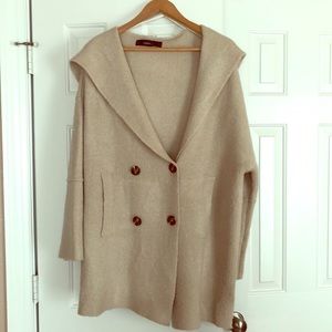 zara hooded cardigan