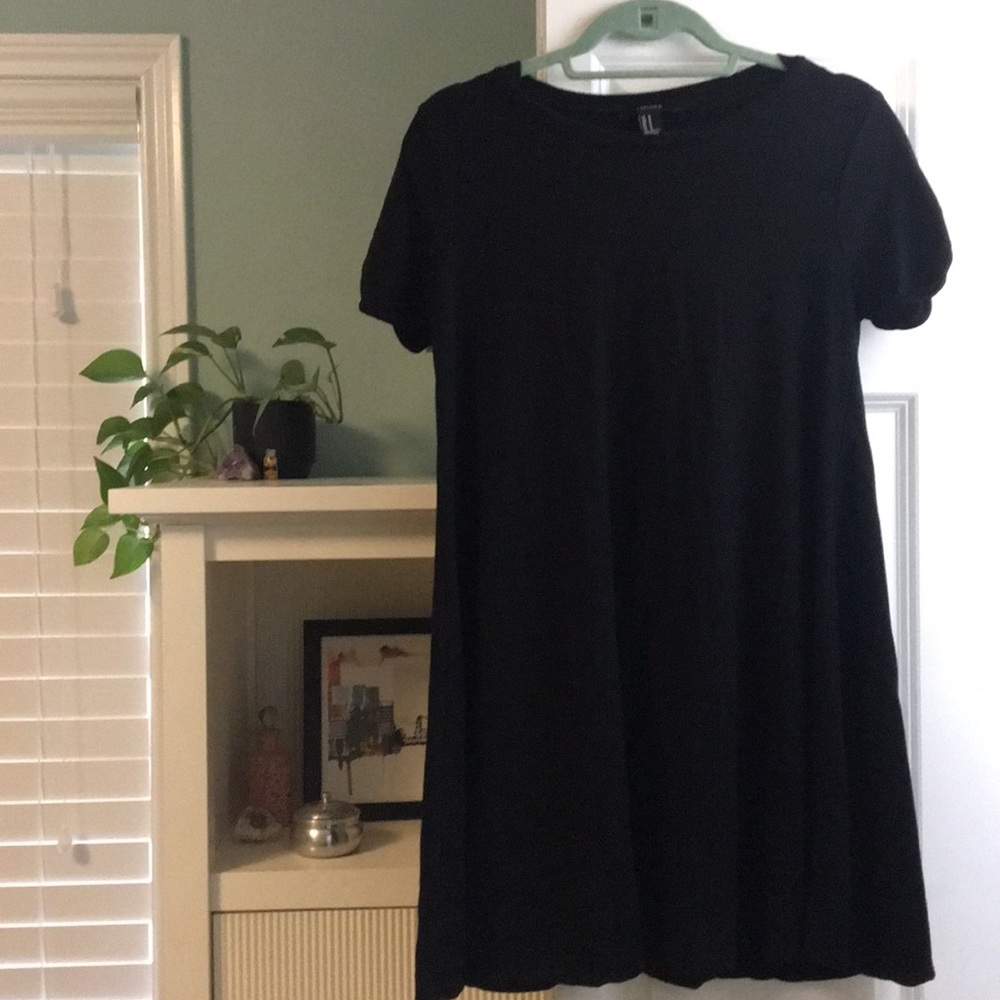 Black T-shirt dress