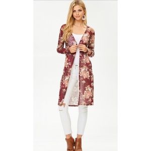 Floral Duster Cardigan