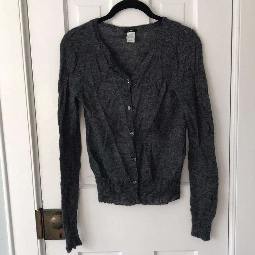 J. Crew Charcoal Cardigan