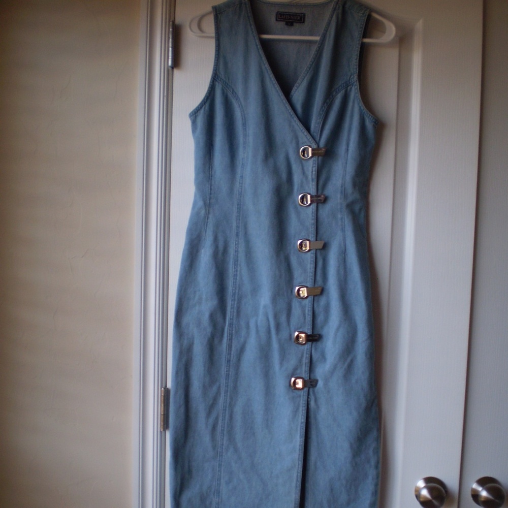 blue jean (denim) dress