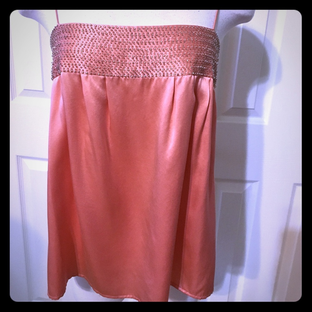 Beautiful silk beaded cami top