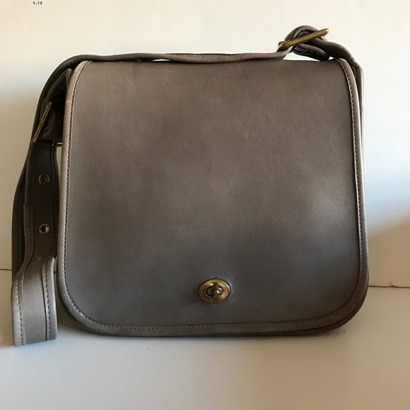 Coach Vintage Rare Grey Stewardess made in NYC - Picture 1 of 5