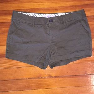 Olive green short shorts