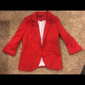 Red lined blazer - new with tags